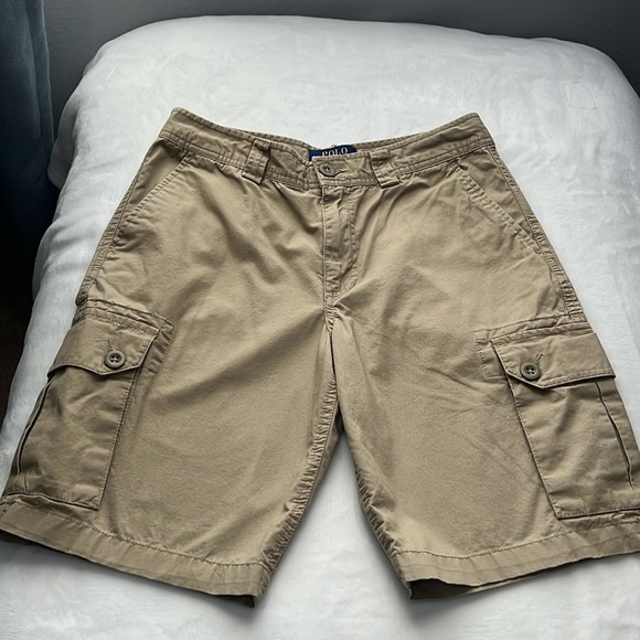 Polo Ralph Lauren Other - Polo Ralph Lauren Boys Khaki Cargo Shorts Size 14